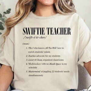 Swiftie Teacher Era Funny School Graphic T-Shirt